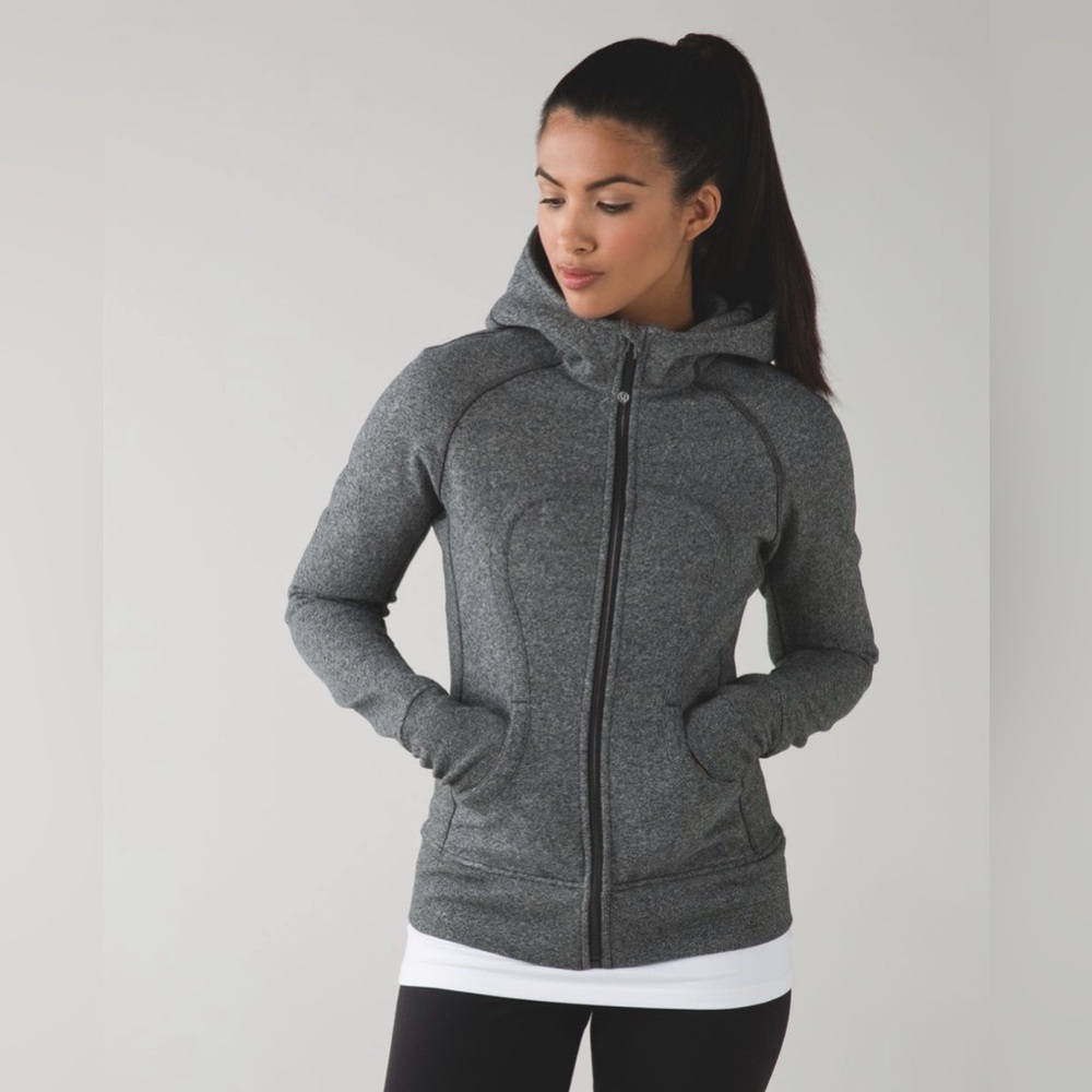 lululemon athletica Charcoal Gray Zip Hoodie scuba